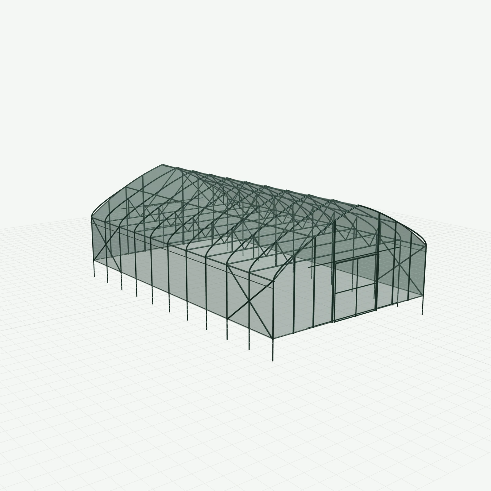 Standard high tunnel frame, 50 ft, built in Langley, BC in 2024