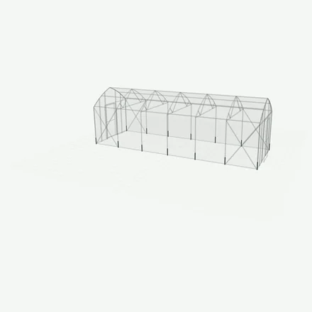 High Tunnel Mini frame, 8 × 36 ft