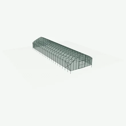 Standard high tunnel frame, 30 × 100 ft